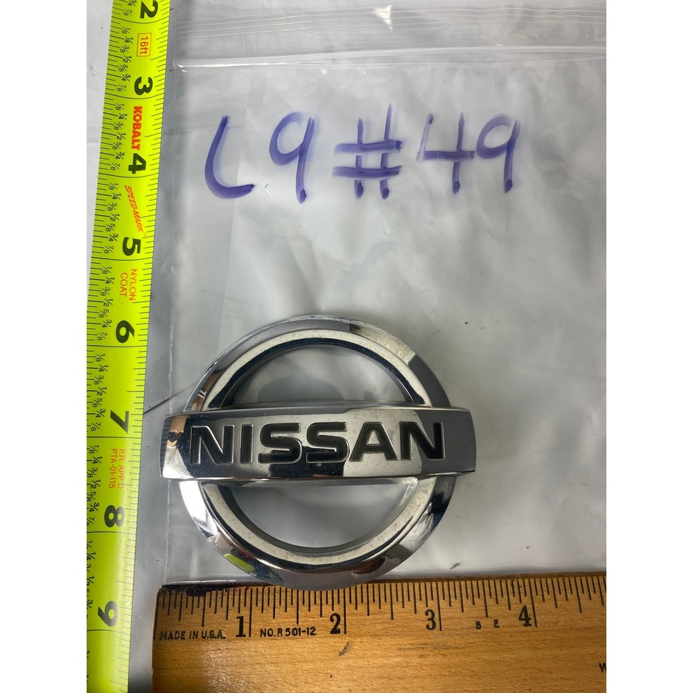 Nissan‎ Chrome Silver Black Front Grille Trunk Lid Emblem Logo Badge